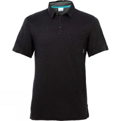 Polo Columbia Lookout Point Hombre - Negras - Chile KAG642089